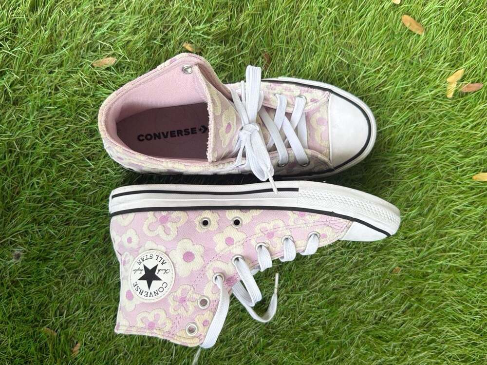 Converse Chuck Taylor All Star Floral Chenille Kids High Top Sneaker